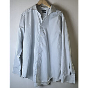 Calvin Klein Shirt Men's Size 18 1/2 34 35 Button Up Long Sleeve Casual slim Fit